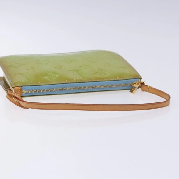 LOUIS VUITTON Monogram Vernis Lexington Pouch Baby Blue M91011 LV Auth BA4728 - Picture 8 of 16